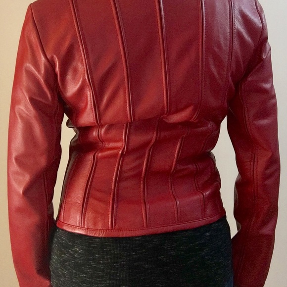 Red Leather Jacket - Picture 6 of 8